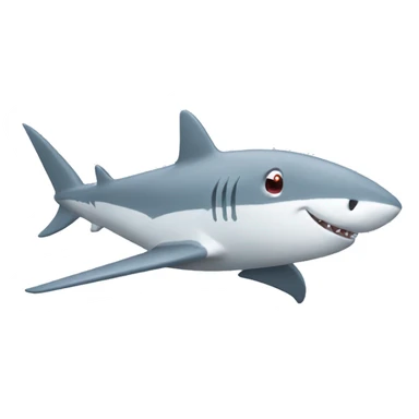 Shark driving a plane sticker