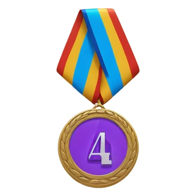 4th place medal sticker
