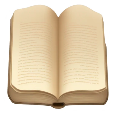 An open, hardcover book, depicted with a beige cover. Commonly used for various content concerning reading, writing, learning, and schooling. sticker