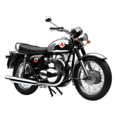 1966 bsa lightning all chrome sticker