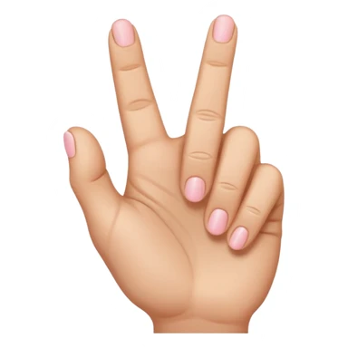 hand with thumb and pinky up, other fingers down sticker