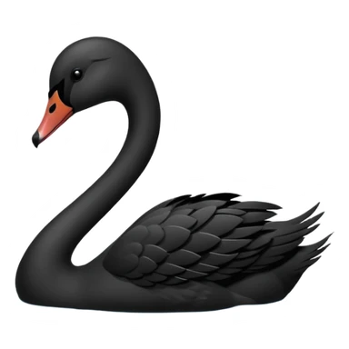 Black swan sticker