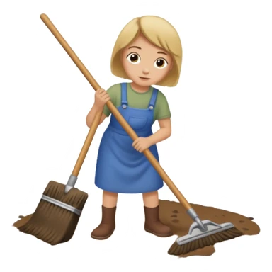 sweeping shit under the carpet sticker
