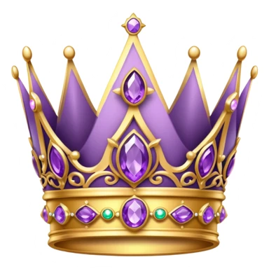light purple crown sticker