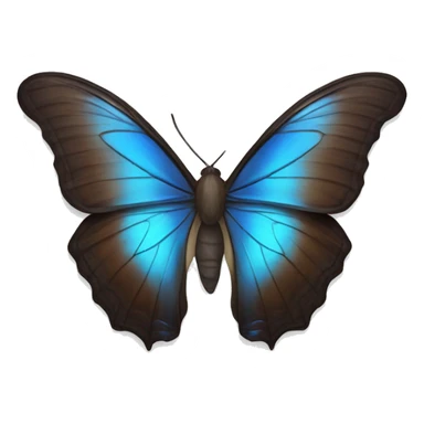 Blue morpho butterfly  sticker