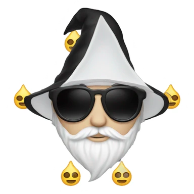 White boy with sunglasses and a black wizard hat sticker