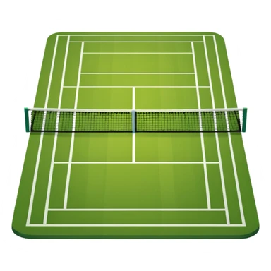 Colored tennis field sticker