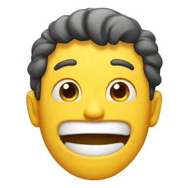 Sad man laughing  sticker