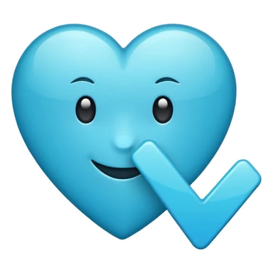 Create me a blue verified emoji sticker