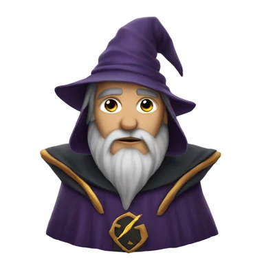Wizard with scar  sticker