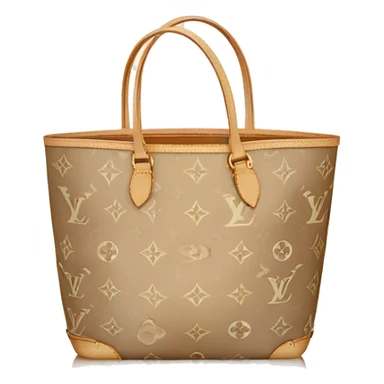 beige louis vuitton tote sticker