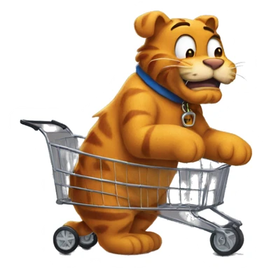 Garfield the cart sticker