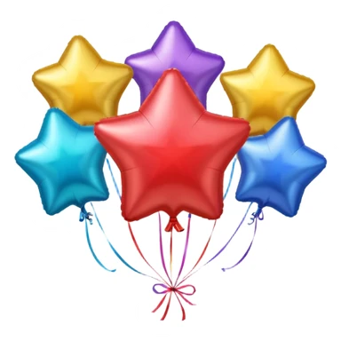 Star balloons sticker