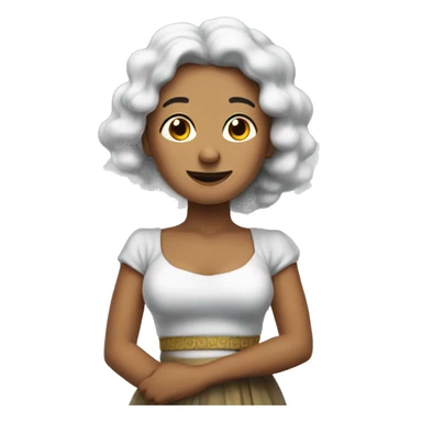 Calabera con nubes sticker