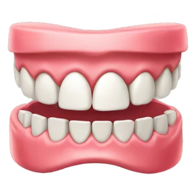 Jumping dentures sticker