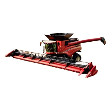 Case IH Axial-Flow 8250 (2022) – Cinematic-realistic Case IH Axial-Flow 8250 harvester, its deep red body towering over endless wheat fields. The massive cutting header slices through golden crops, sending a steady stream of grain into the bin as dust and chaff swirl in the afternoon sun. sticker
