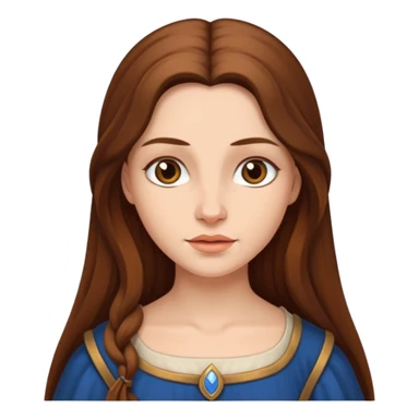 medieval woman  sticker