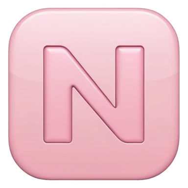 Netflix accurate aesthetic "N" logo in pastel pink sticker