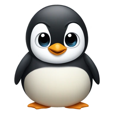 Huge penguin chick sticker