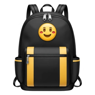 sac a dos de sport noir sticker