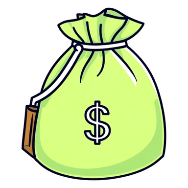 money bag sticker