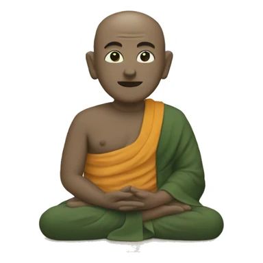 A Buddhist by the sea sticker
