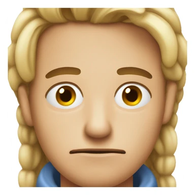 Person unseriously eyerolling sticker