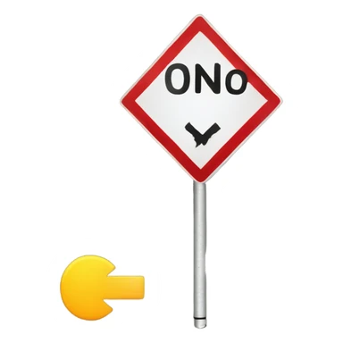 A "No Trespassing" sign on a road sticker