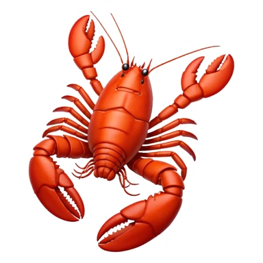  lobster white  sticker
