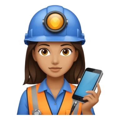 opérateur contrôle non destructif féminin brune sticker