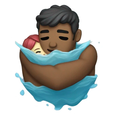 Drowning in love sticker