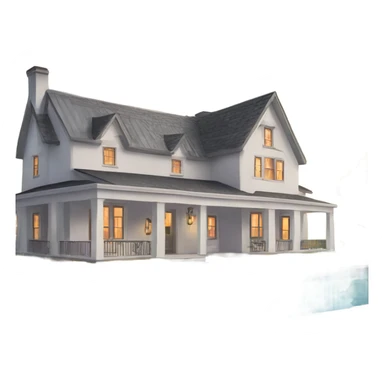 Modern farmhouse mansion sticker