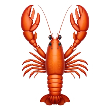 White lobster sticker