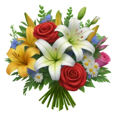 Flower boque sticker
