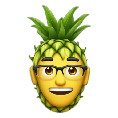 pinaple man sticker
