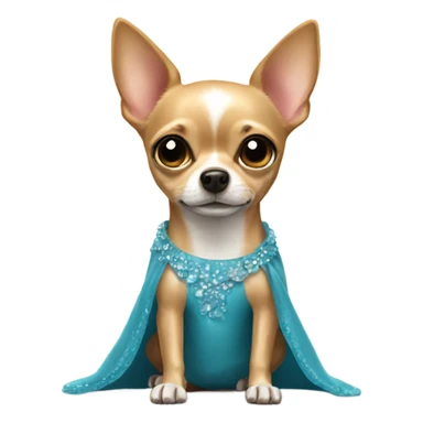 Chihuahua wearing dress sticker