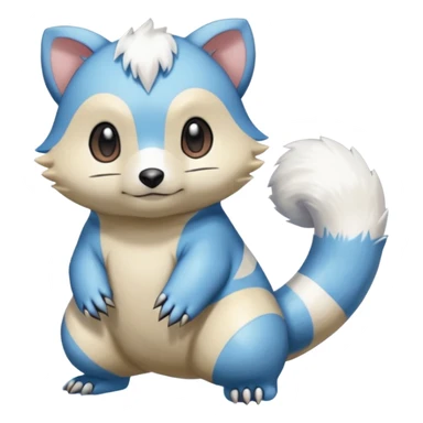 Palkia-Oshawott-Furret-fusion sticker