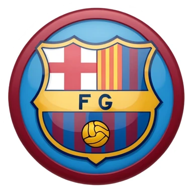 Barcelona futball logo  sticker