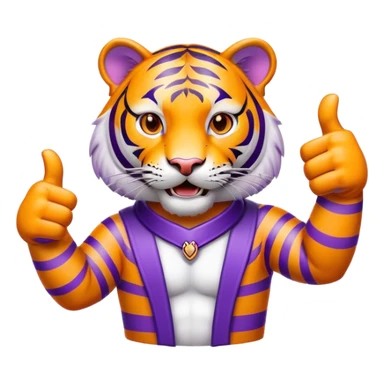 LSU tiger thumbs up sticker