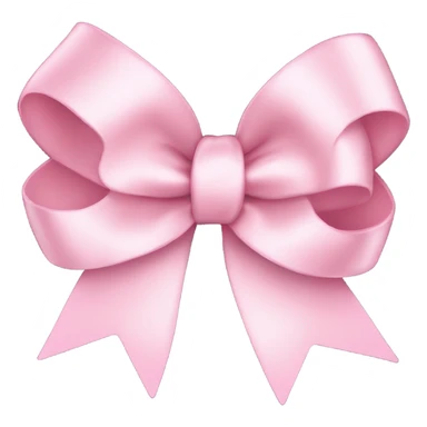 light pink ribbon bow sticker
