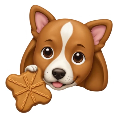 trainer hand holding a treat in front of a dog sticker