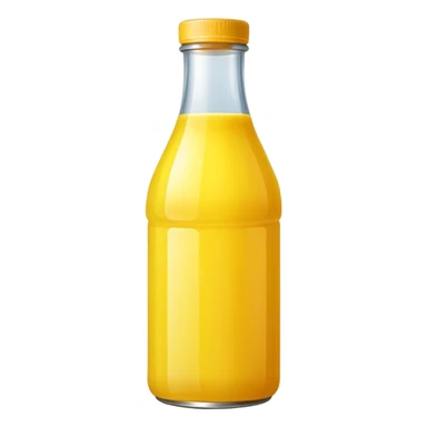 Yellow juice bottled  sticker