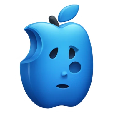 Blue iPhone 15 sticker