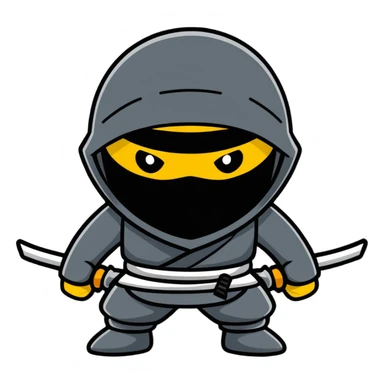 thinking ninja sticker