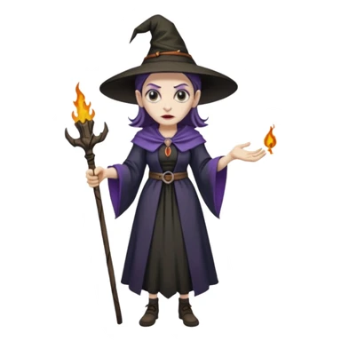 Pitonisa: mujer entre unos 40 y 50 años, cara de mala, malas intenciones, cara un poco deforme tipo bruja, y ropa antigua. cuerpo entero de la época púnica sticker