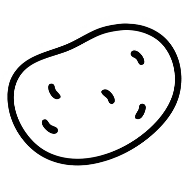 Potato icon sticker