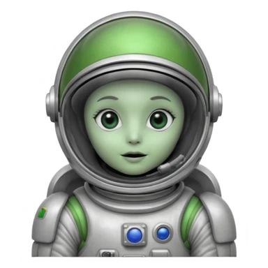 un alien sur la lune sticker