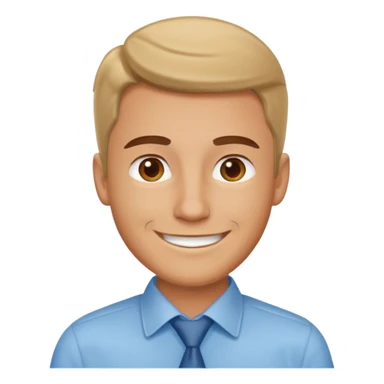 caucasian male office worker

light blue shirt sticker