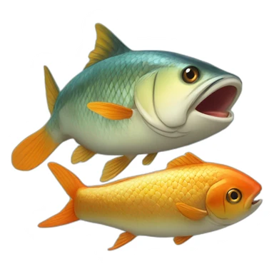 Chat qui mange du poisson sticker