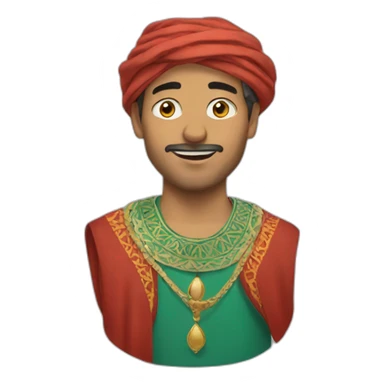 Personnage du maroc sticker